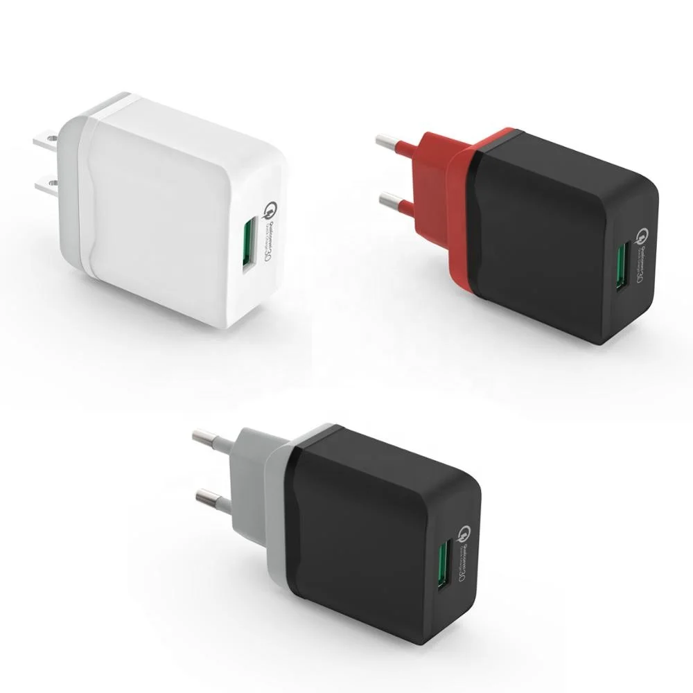 QC 3.0 Single USB Ports Fast Charger QC3.0 18W USB Wall Adapter For Phone Quick Charing