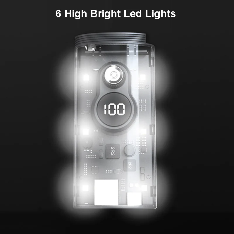 New Mini Turbo Violent Fan 2in1 Multifunction 100000RPM Jet Fan 28W Powerbank Portable Led Light Air Wind Blower High Speed