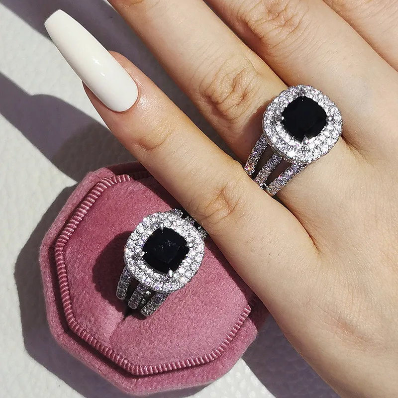 Direct selling  fashion hot selling shaped colored diamond ladies daily wedding rings