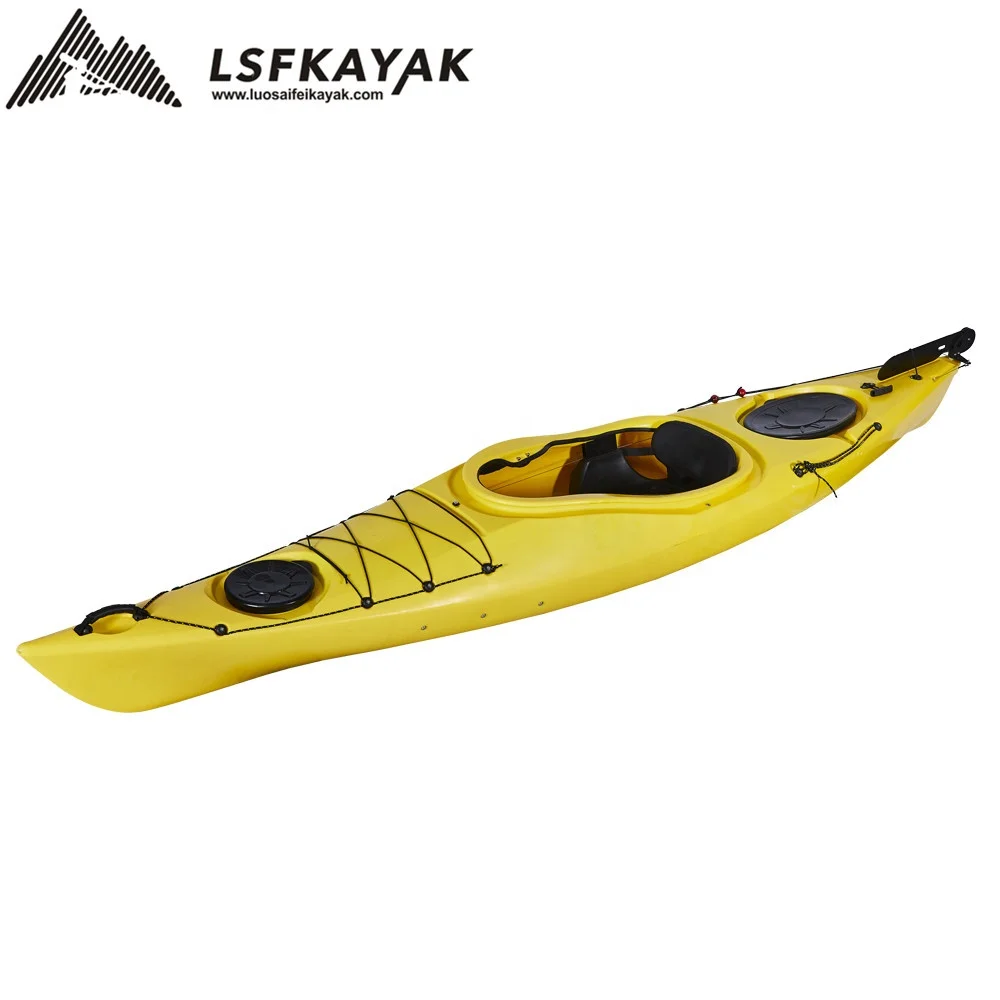 LSF Single Seat One Person 12FT Racing Sit in Canoe LLDPE Plastic Kayak