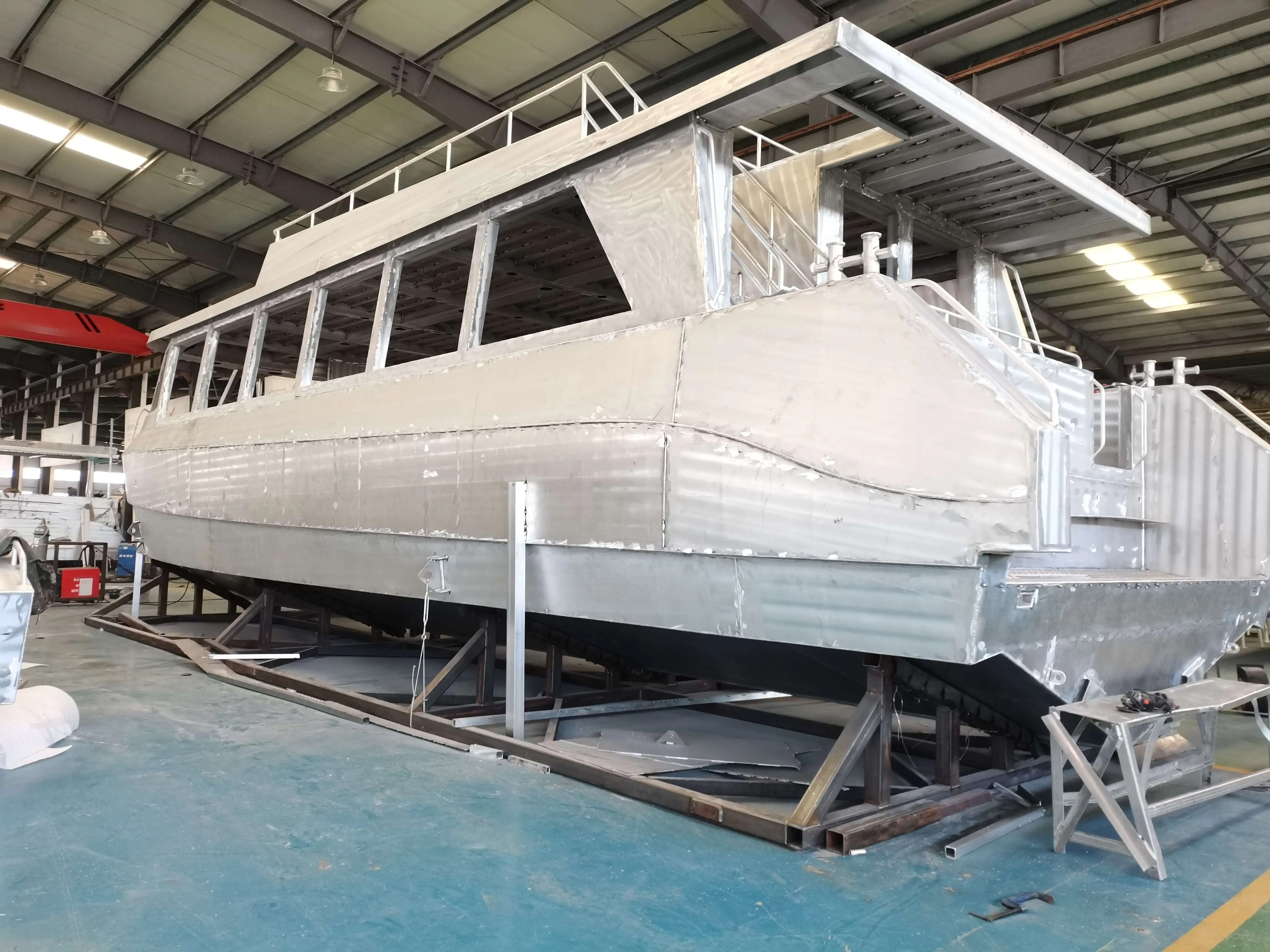 58ft 17.6m fully welded aluminum alloy passenger boat ferry ship for sale