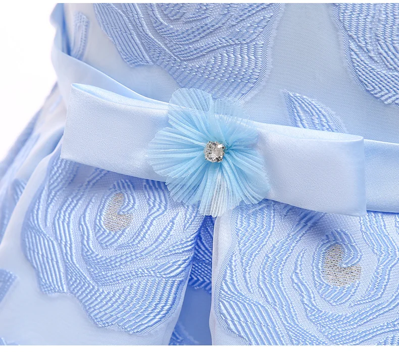 D0025  New Arrival Elegant Ankle-length Kids Gown Brides Maid Wedding Party Girls Dresses 2019