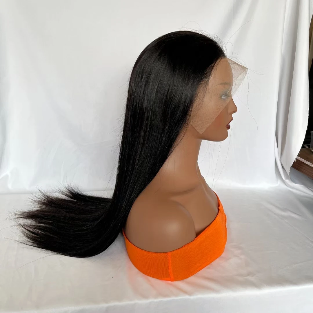 Best Vendor 100% Virgin Brazilian Human Hair Lace Front Wig, Cheap Natural Color Glueless Lace Frontal Wigs For Black Women