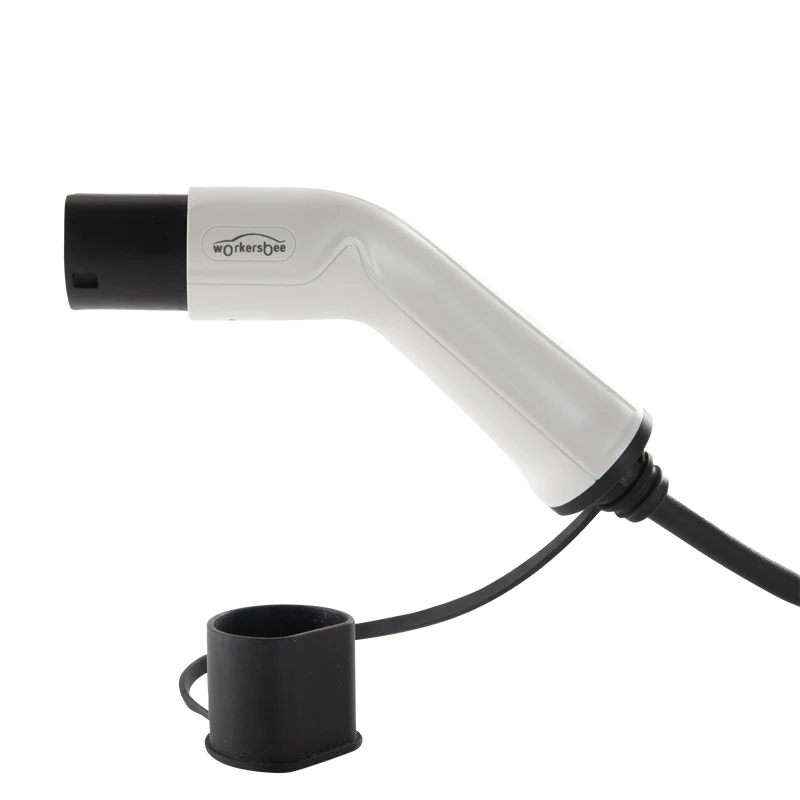 32A 250V Type 2 to Type 2  Coiled EV Charging Cable IEC 62196 Type 2 Coiled EV Cable