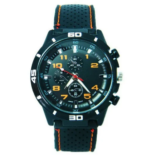 Dark Men Silicone Strap Sports Mechanical Watch Fashion Wholesale Waterproof Quartz Watch Wrist  luxury woman watch