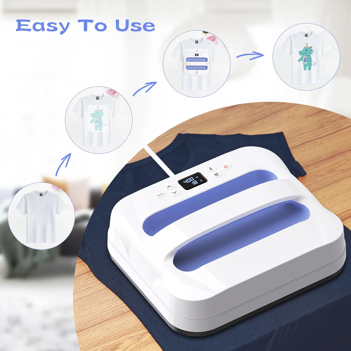 HP3 Heat Press Machines 12x10 inch (Uk plug) purple  Heat Press for Tshirt printing  sublimation blanks Digital Control exactly