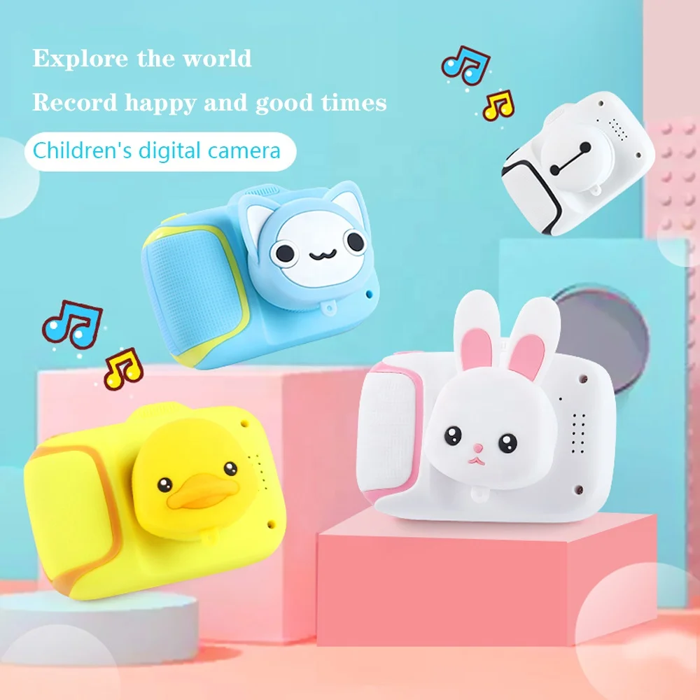 Cute Toys X11 2.0 Inch IPS 2000W  photo Dual Lens Video Games Kids Mini Camera With Lens Cover Children Digital Camera