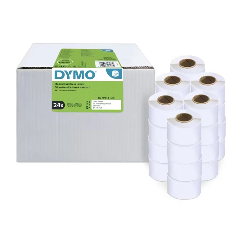 Аутентичные этикетки DYMO печать бренд S0722370 99010 с чипом адрес тепловая доставка Упаковочная этикетка для Dymo 550 5xl