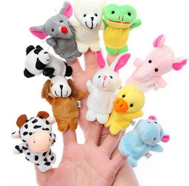 Mumoni Soft Plush Little Puppets Children Family Set Game Kids Funny Animal Finger Puppet