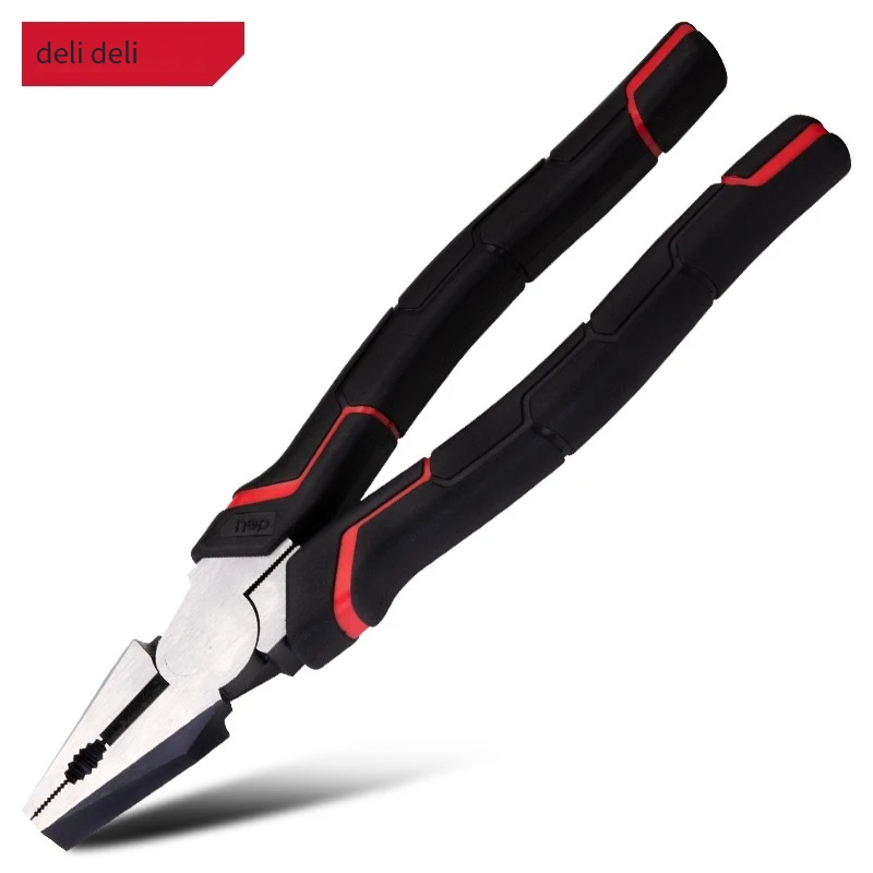 High quality Deli Powerful Tools DL101108 Multifunctional industrial grade wire pliers labor-saving pliers, hardware tip flat