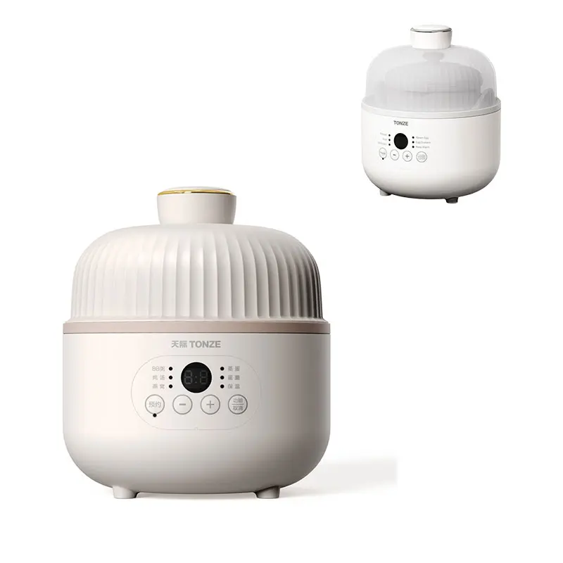 TONZE OEM умные портативные керамические плиты Ceram Health Mini Slow Cooker птичьи гнезда супа электрическая тушения с прозрачной