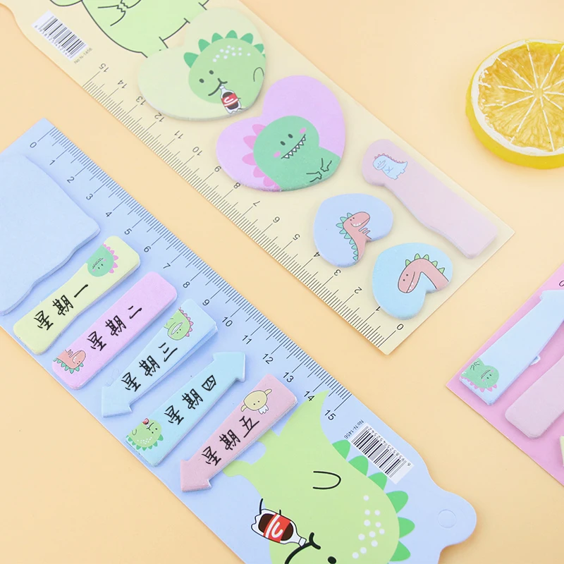 2022 Wholesale Dinosaur Sticky Notes Colorful Memo Notepad Notes Student Stationery Handbook Sticker Bookmark