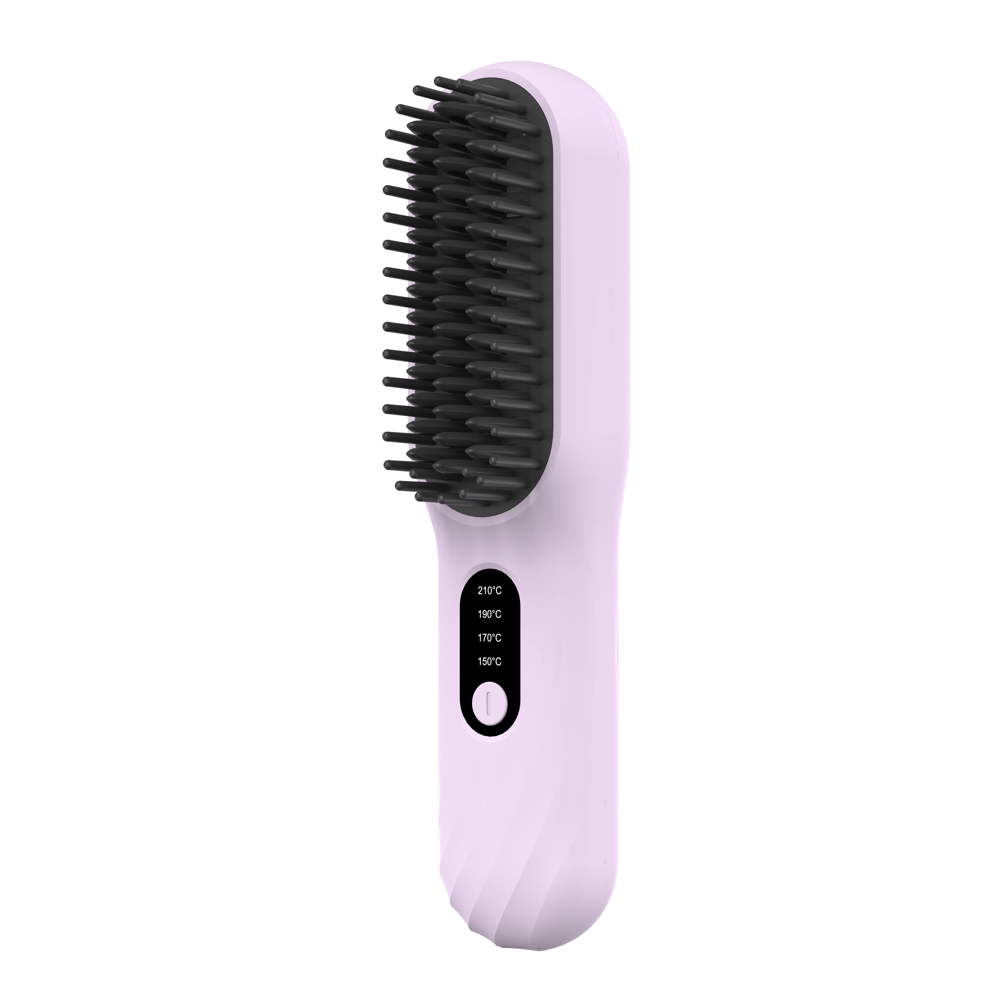 Negative Ionic Hair Straightener Comb, 2 in 1 Hair Straightener Brush and Curler, Electric Straightening Comb Heated Hair Brush