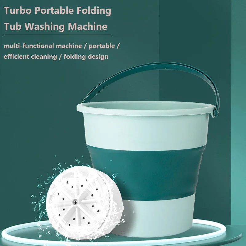 Home Travel Dormitory Laundry Machine Electric Portable Mini Turbine Washing Machine with Single Tub