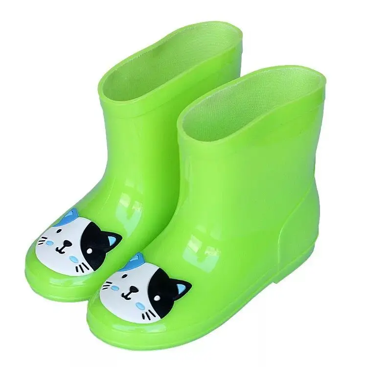 Yellow duck rabbit cat elephant kids rain boots children pvc color boots waterproof kids cute cheap rain boots for boy and girl