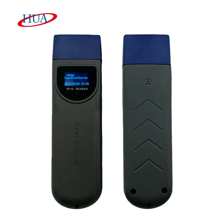 HUAguard Active Waterproof IP68 Guard Clocking Patrol Stick 125kHz RFID Guard Tour System with LCD Screen