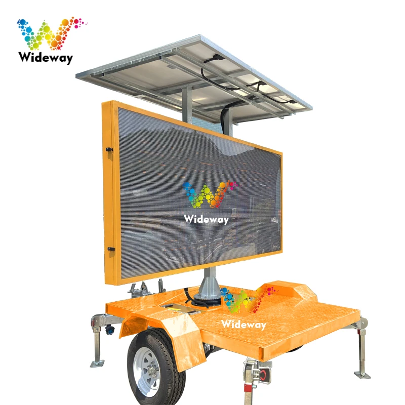 2023 New Solar Sign Variable Message Traffic Display Portable VMS Trailer Display