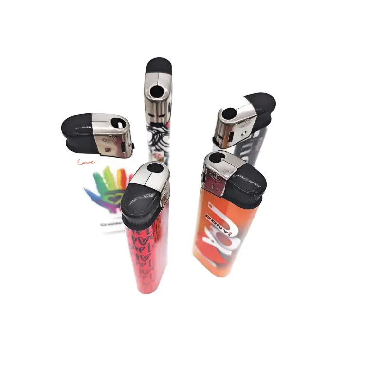 Многоразовые зажигалки для сигарет с камином