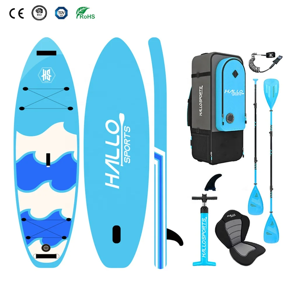 Hallosports 064 premium super ocean inflatable stand up paddle board sup board 15 for swimming pool