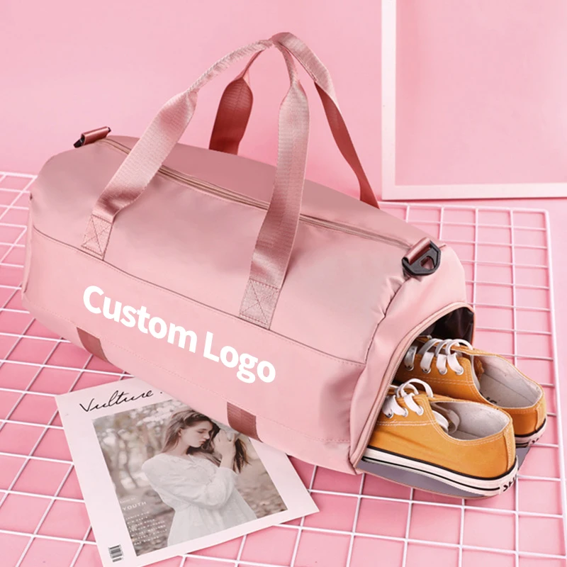 Wholesale Large Capacity Sports Yoga Bag Cute Colorful Custom Logo Single Shoulder Wet Dry Travel Bag Portable Duffel Bag