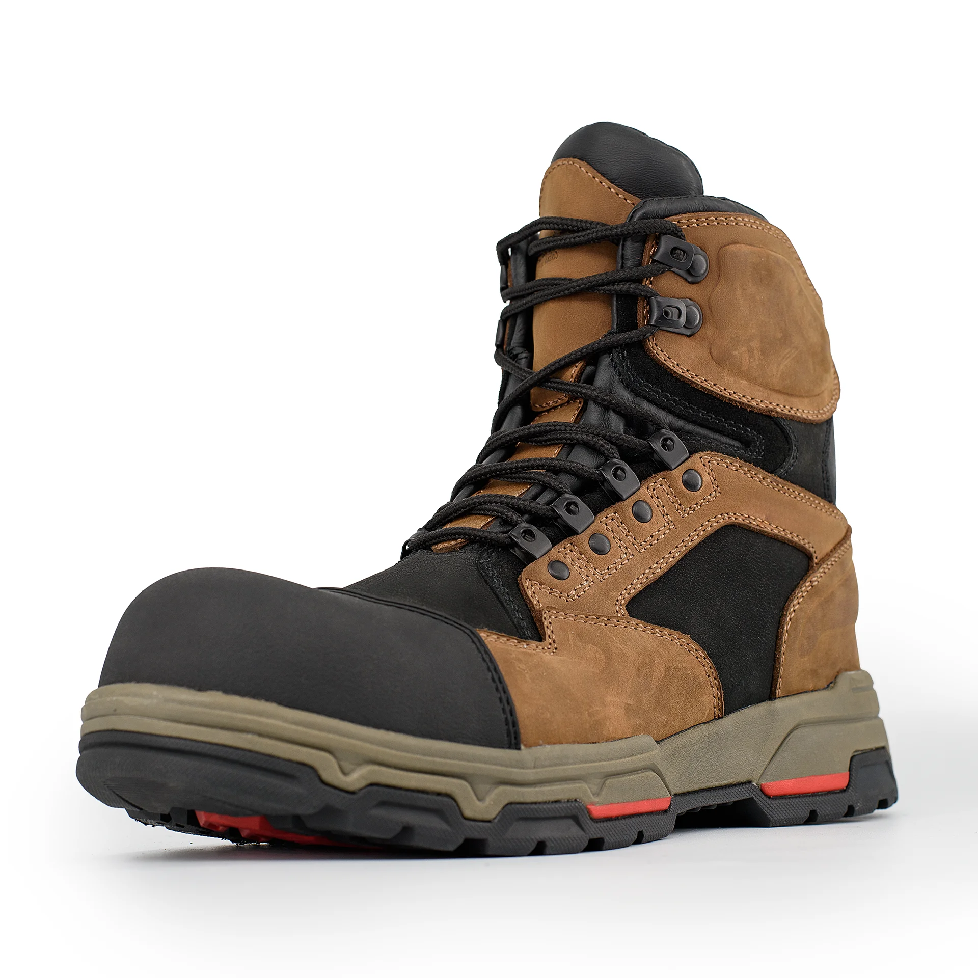 Nubuck leather new work safety shoes men heat resistance safety boots hight cut safety shoes
