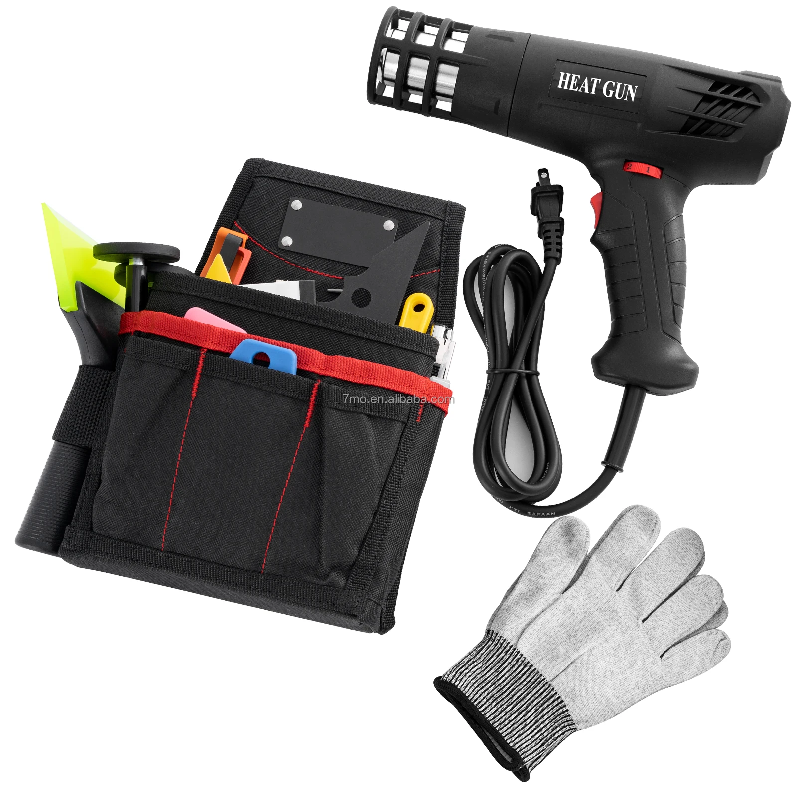 7mo Professional Wrap Vinyl Film Color Change Car Tinted Tools Set Window Tint Tools Kit with Tool Bag