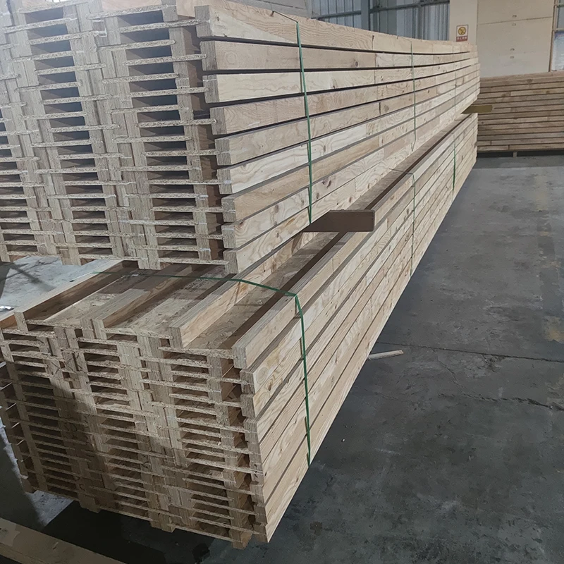 OSB Web Structure I-joist Beam LVL beams rafters or Strand lumber construction outdoor structural wood