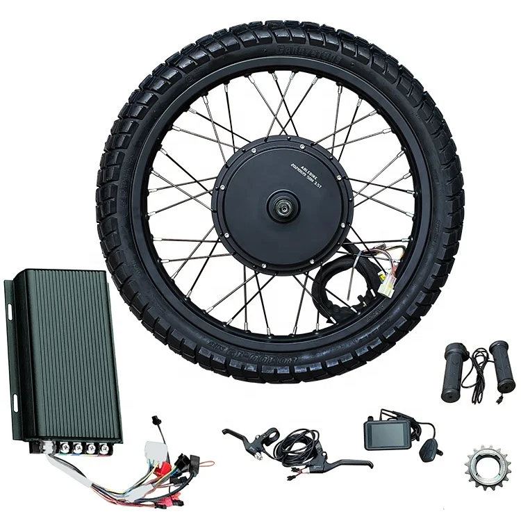AbleBike 19inch motorcycle wheel QS205 WP50H 6000W rear drive motor stealth bomber enduro bike kit
