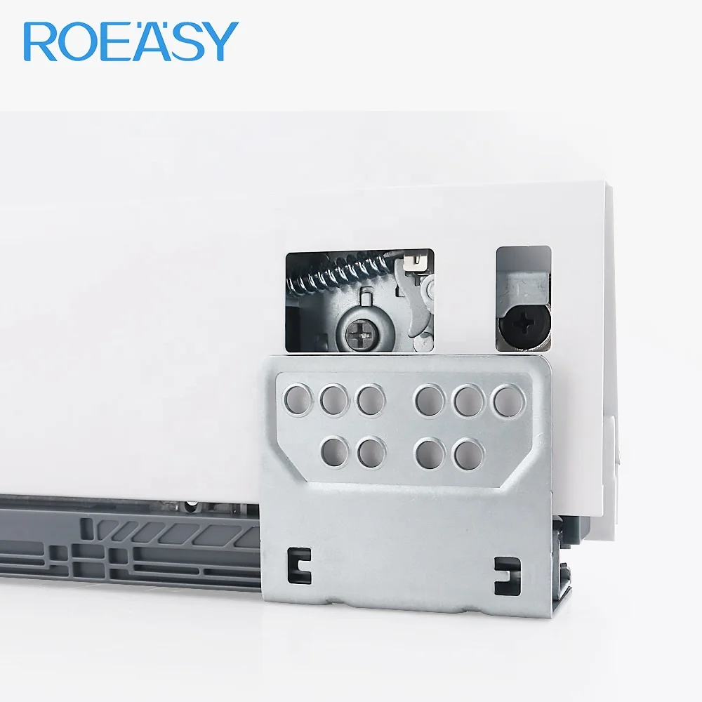 ROEASY квадратный серый кухонный металлический шкаф тандемный мягкий закрывающийся