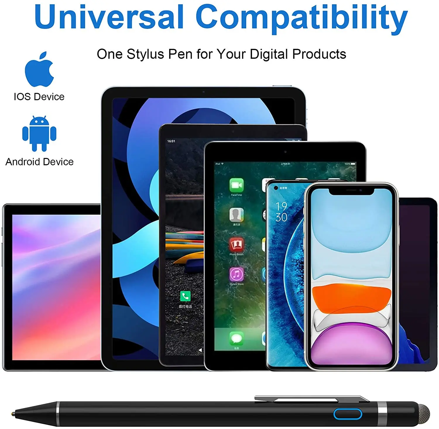 Mobile Accessories Universal Touchscreen Stylus Pen Smart Pencil Customized Logo for Tablet Phone