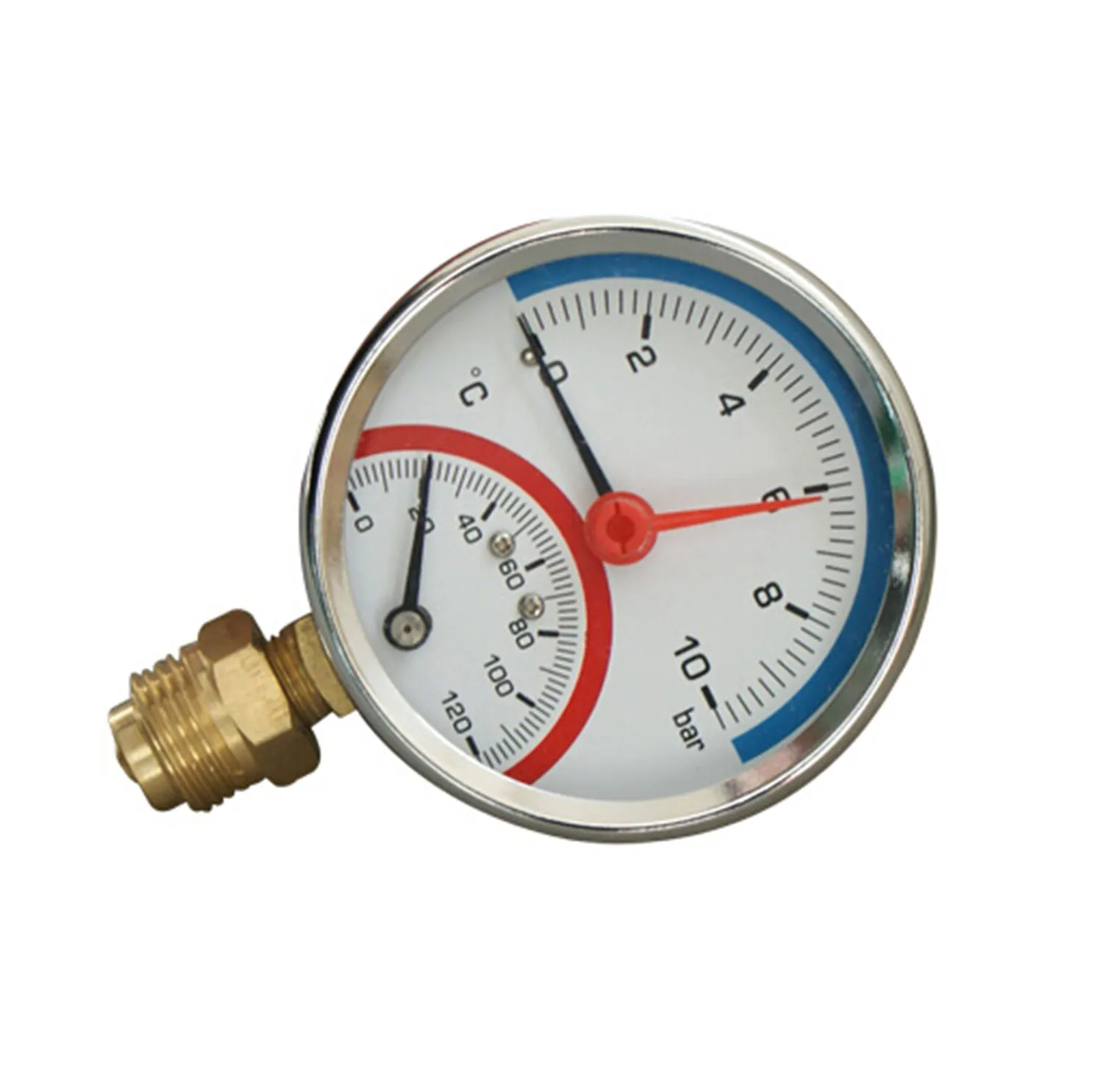 Hot water temperature gauge