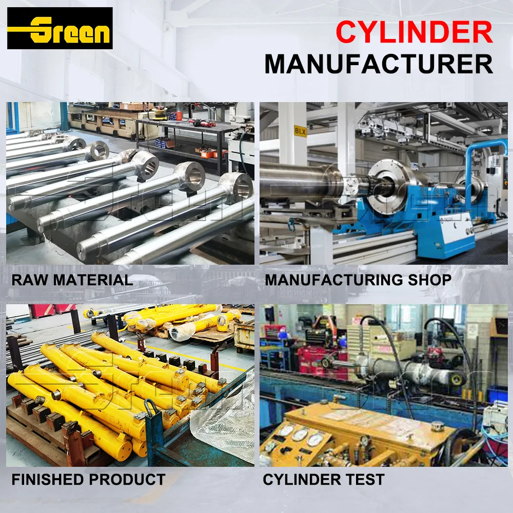 Tilt Forklift Piston Casting Tail Lift Stainless Steel Mini Threaded Cylinders Base Plate Howo A7 Hydraulic Cylinder