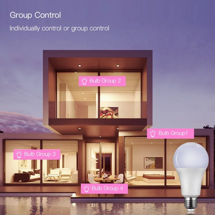 Tuya Good Google Home Alexa 10W E26 E27 Home Dimmable WiFi LED RGB White Lamp Light Smart Wifi Bulb