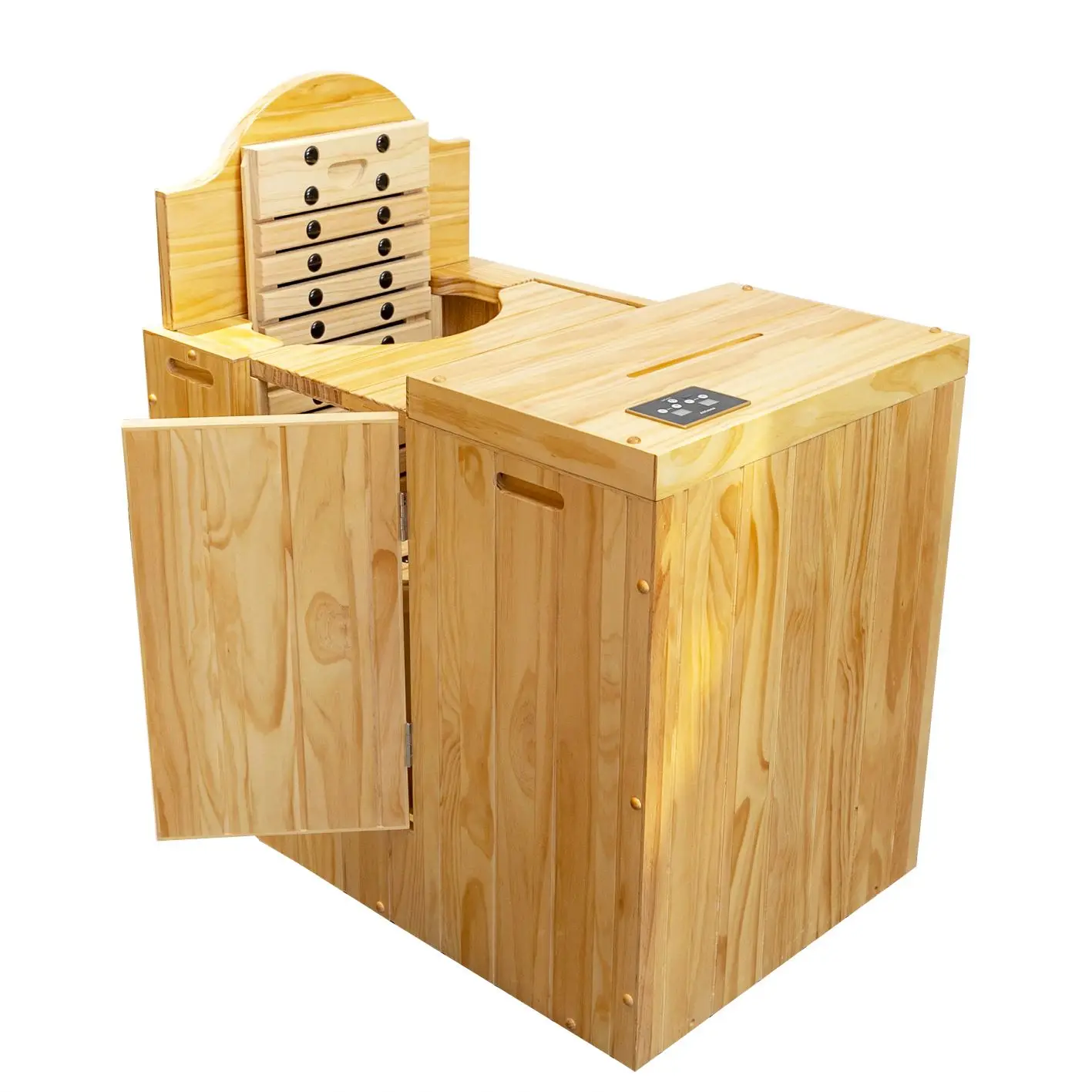 Heilsa Two Person Infrared Sauna Outdoor Infrared Sauna Bath Wooden Room Sauna Wood Oven