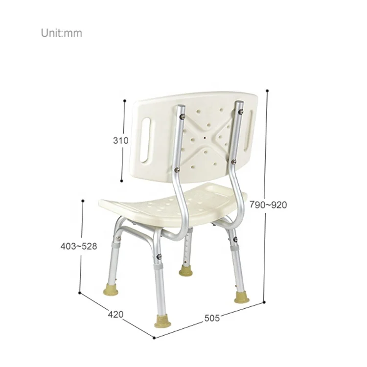 Adjustable Folding Aluminium Bathtub Seat Bathroom Bath Shower Bench For Elderly
