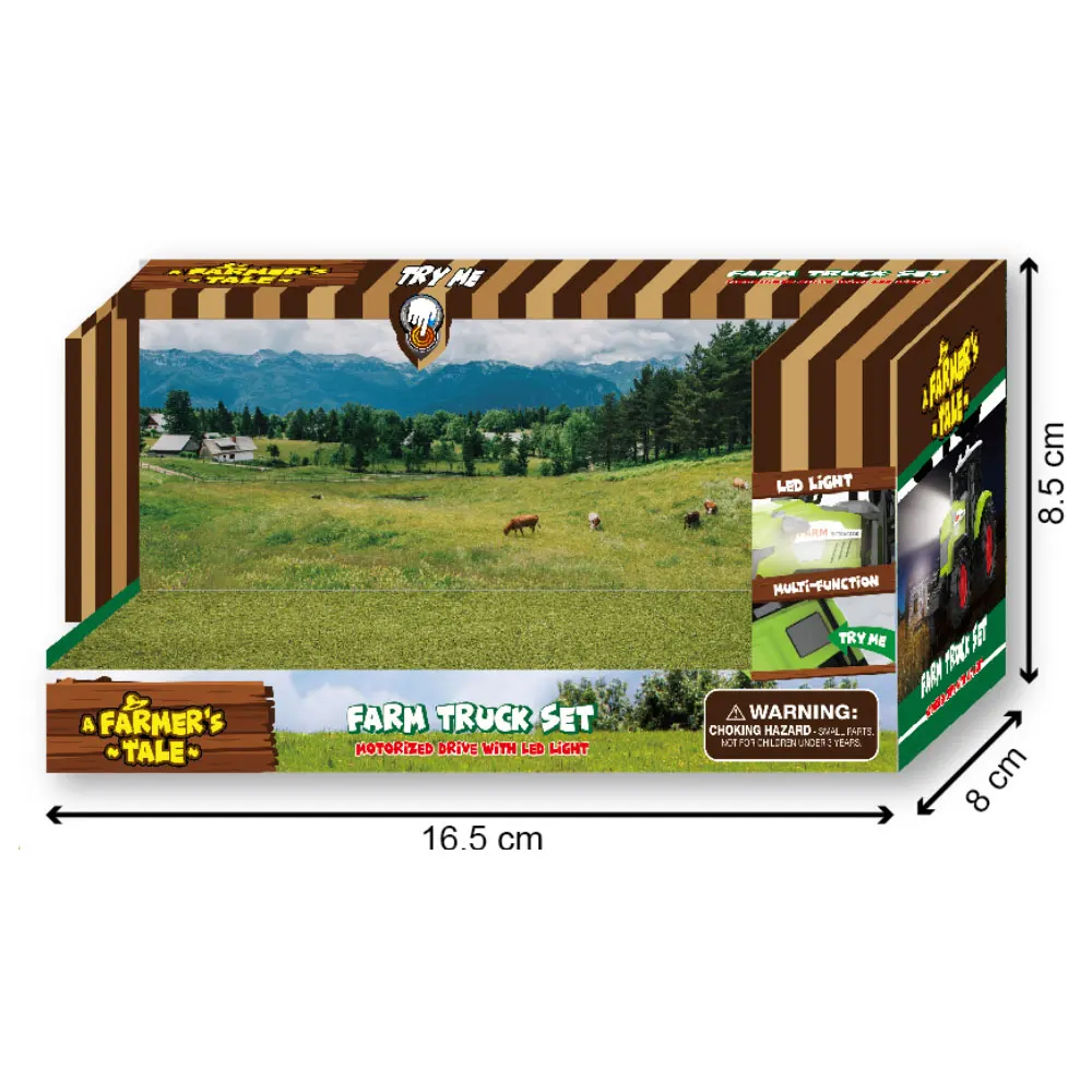 Farm play set plastic friction toy loader tractor