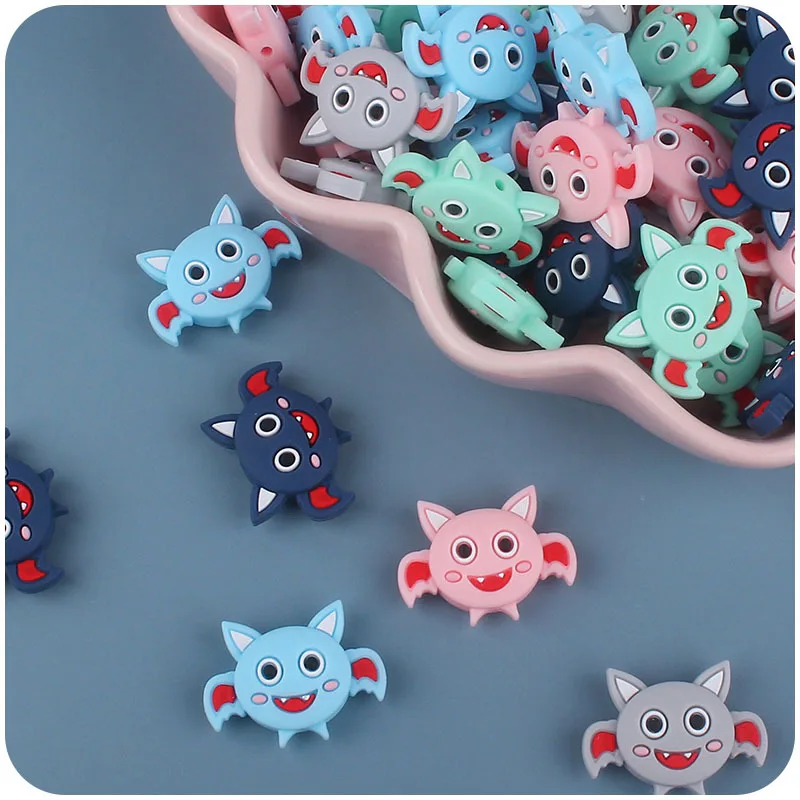 wholesale halloween silicone focal beads Custom new design halloween silicone focal beads for pen making