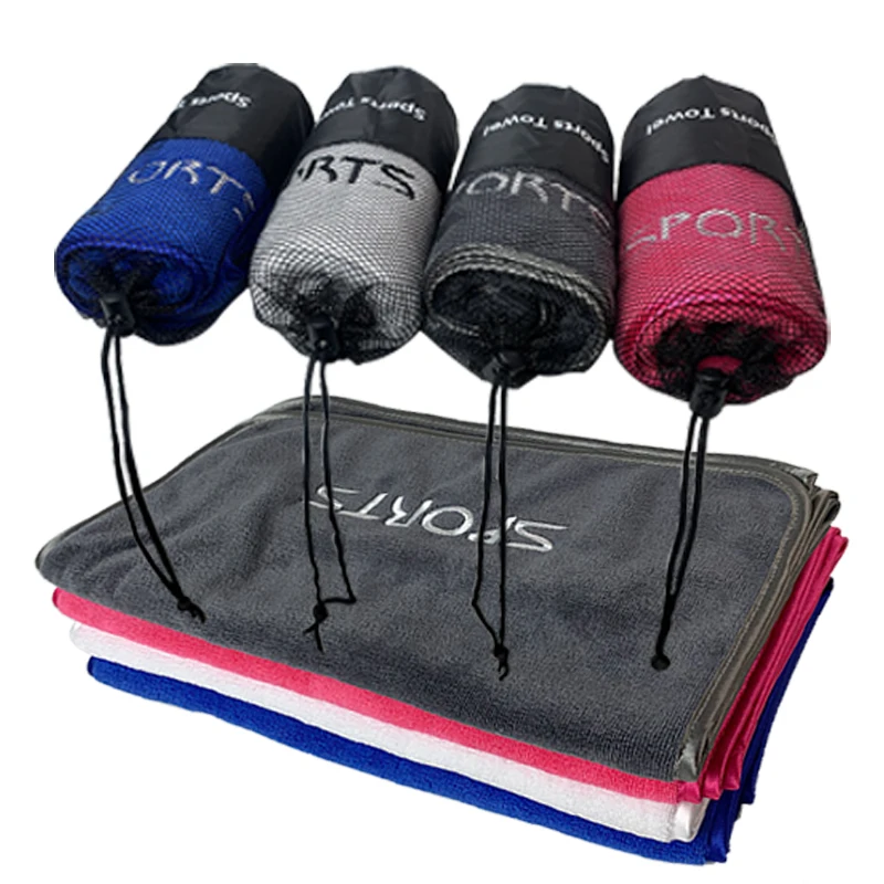 Portable Gym Towel Light Weight Soft Sports Sweat Towels for Gym Microfibre Quick Dry Sports
