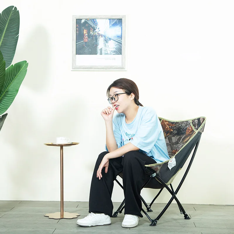 Manufacturer Direct Selling Beach Chair Outdoor Folding Chair Oxford Cloth Steel Pipe Armrest Portable Leisure Armchair Armchair