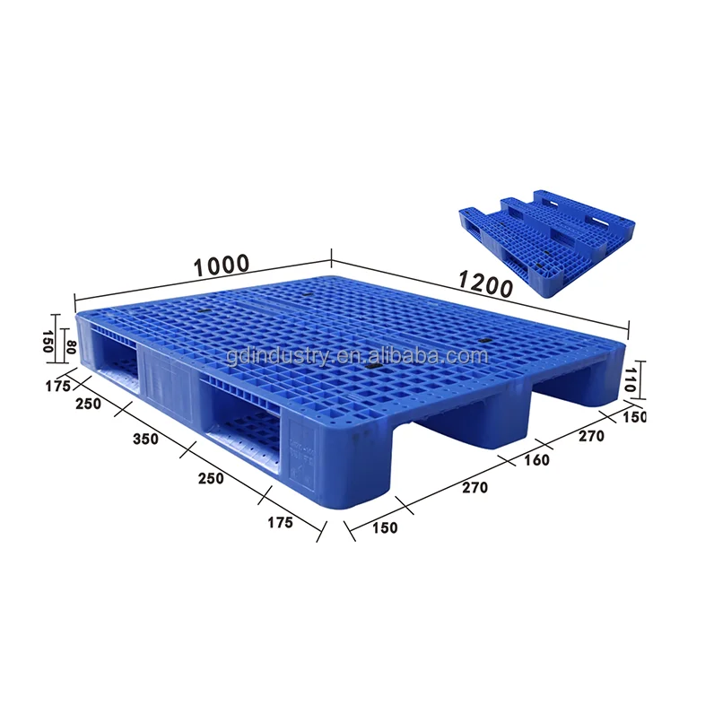 steel reinforced HDPE PP plastic pallet euro pallet with steel reinforcement injection mold molded pallet
