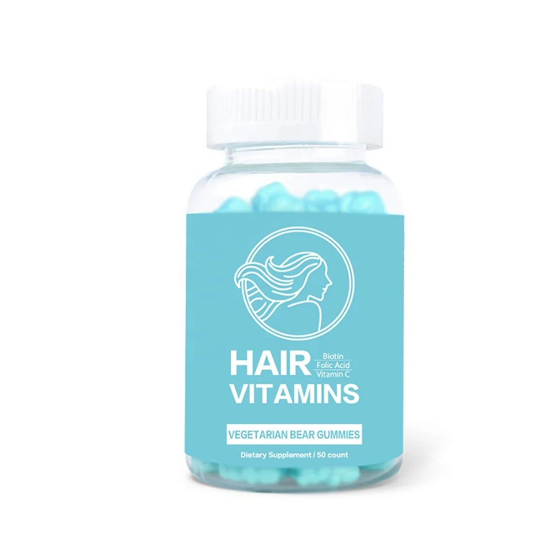 OEM Private Label  Biotin Gummy Hair Growth Gummies for hair loss hair skin and nails gummies vegan biotin vitamin