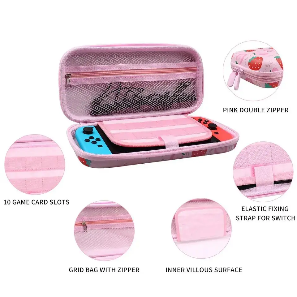 Customized Large Storage Shockproof EVA Game Case Switch Carrying Case