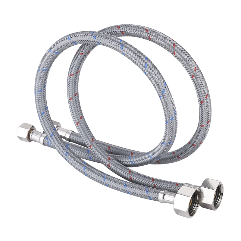 Линия смесителя шланг для соединения крана Плетеный Нейлоновый Шланг подачи воды 3/8 дюйма Comp x 1/2 2 шт. впускной водопроводного