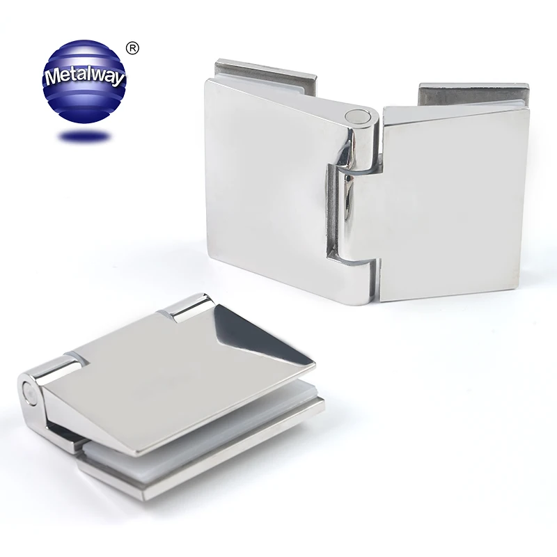 Similar H Shape Square Tube Chrome Finished Glass Shower Door Flat Hinges