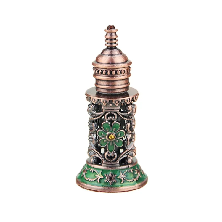classic antique metal attar bottle Arab essential oil bottle