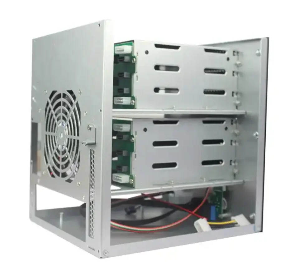 Tower nas storage server case 6 hot swap bays industrial server chassis