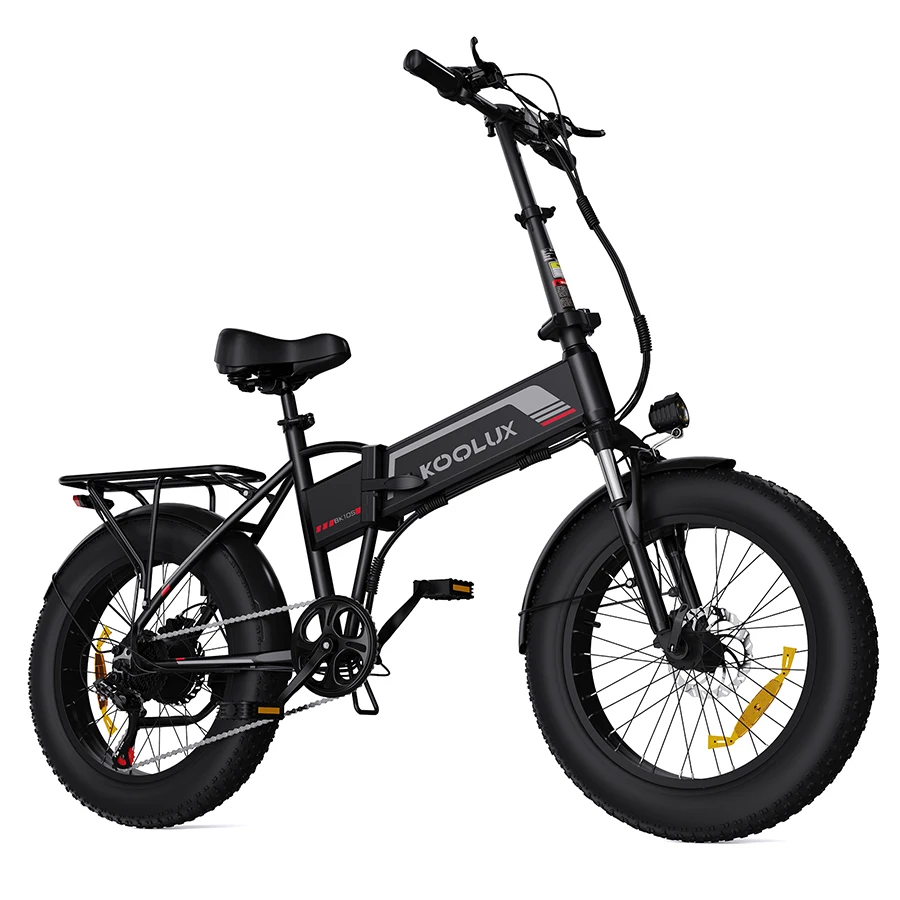 bike Folding 500W Dual Motor KOOLUX 48v13Ah Battery Oil Brake Full Suspension Fat Tire Aluminum Alloy frame Electric Bike