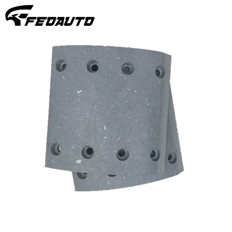 brake lining 19935 OEM 5001860032 8 holes heavy duty truck part RN truck brake  lining 19935