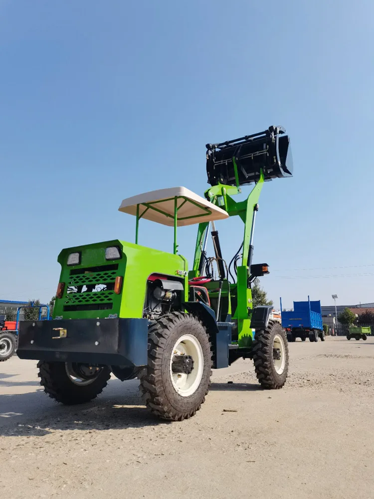 Multifunctional Mini Rated Load 1000Kg Long Boom Front Construction Machinery Backhoe Wheel Loader