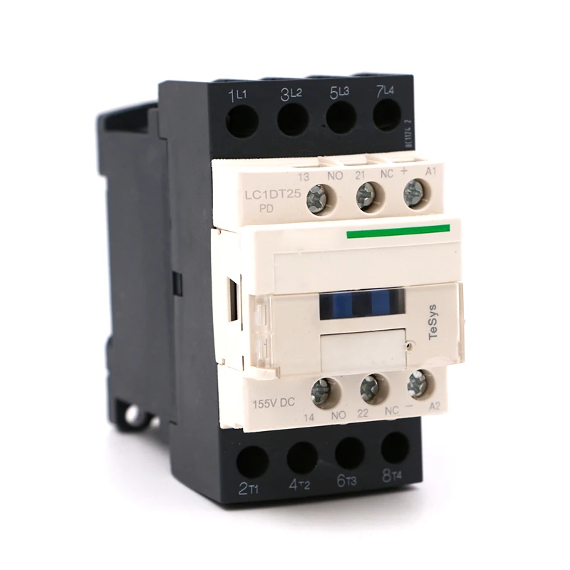 LC1DT25PD DC electric magnetic Contactor 4P 4NO LC1-DT25PD 25A 155V DC coil